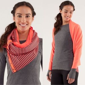 Lululemon Vinyasa Scarf in Classic Stripe Light Flare Inkwell